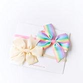 Rainbow Dreams & Vanilla Cream Headband Set of 2